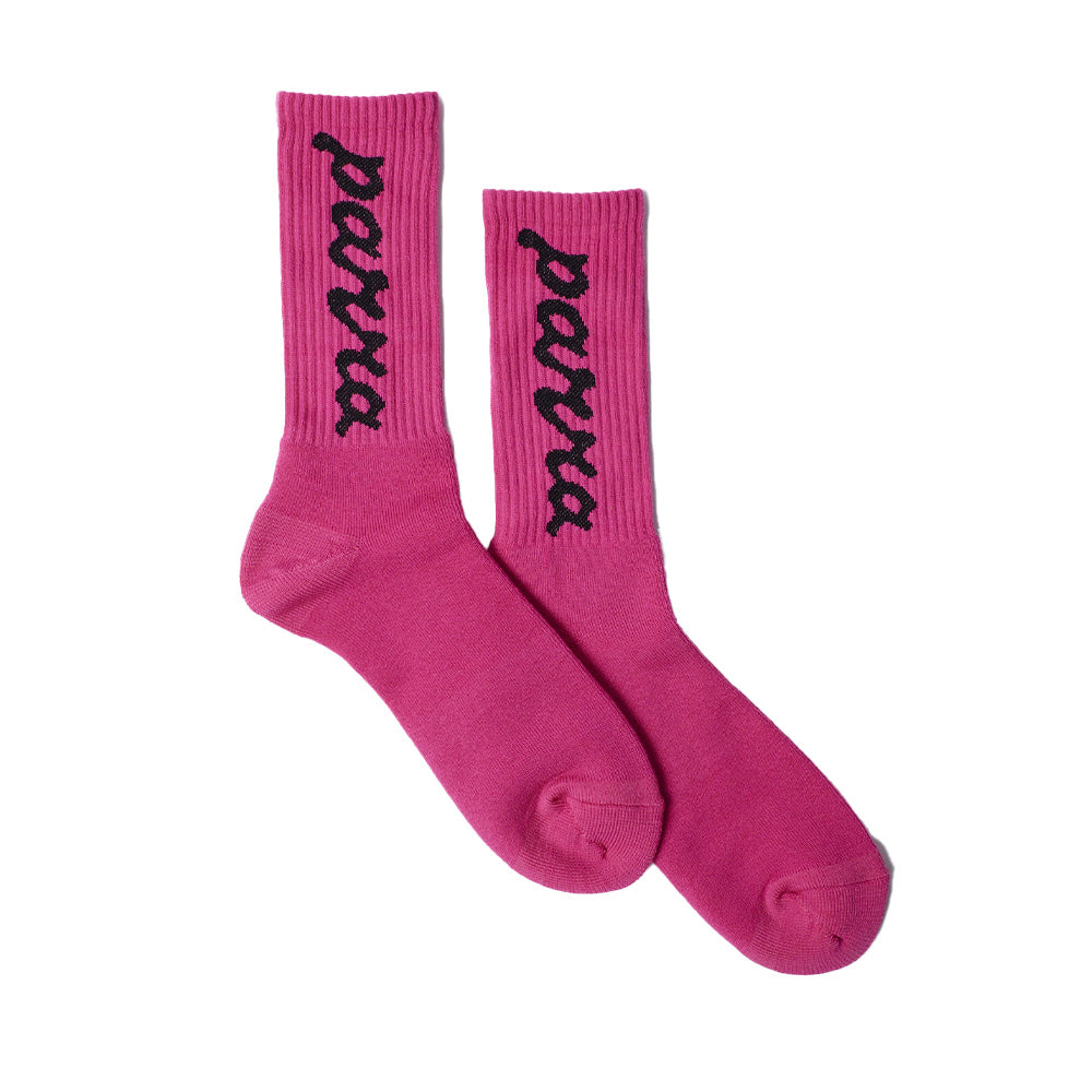 By Parra Lowercase Script Logo Crew Sock