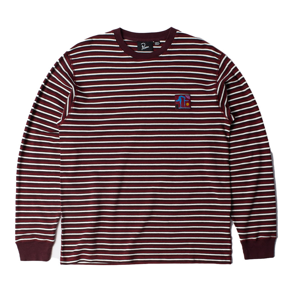 Parra Tripped Striped Pique LS Tee