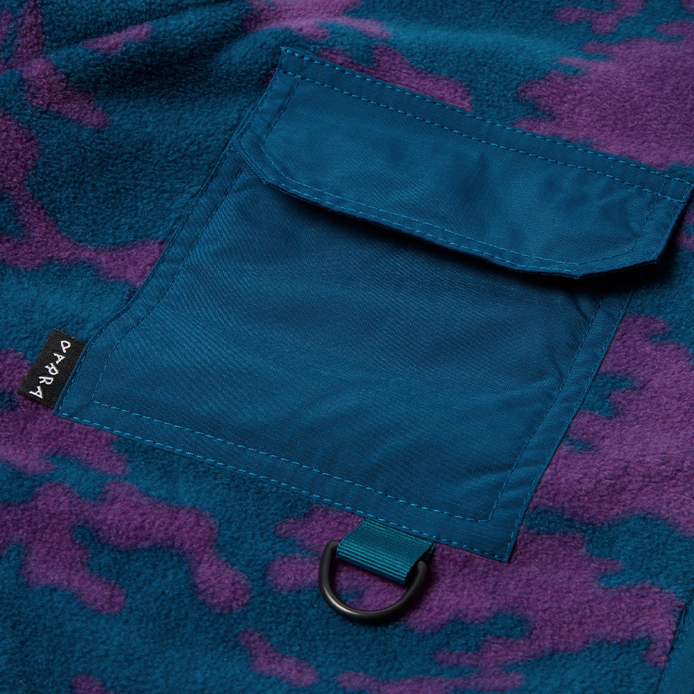 Parra Purple Darwin Camo Polar Fleece Jacket