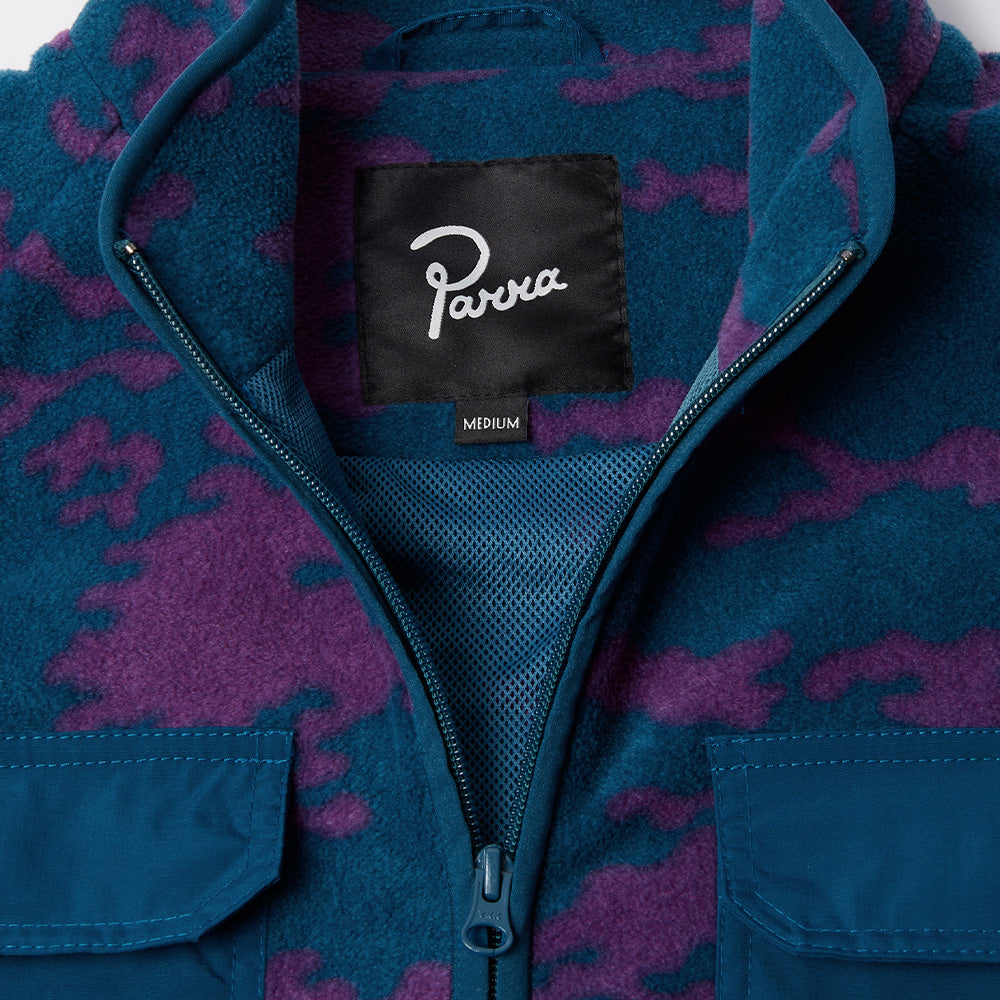 Parra Purple Darwin Camo Polar Fleece Jacket