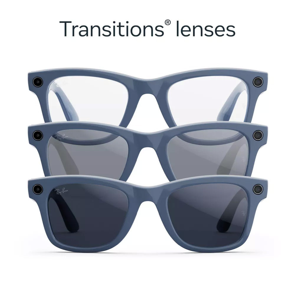 Meta X Ray-Ban Wayfarer "Gen 2"  - Shiny Cosmic Blue/Transitions Sapphire