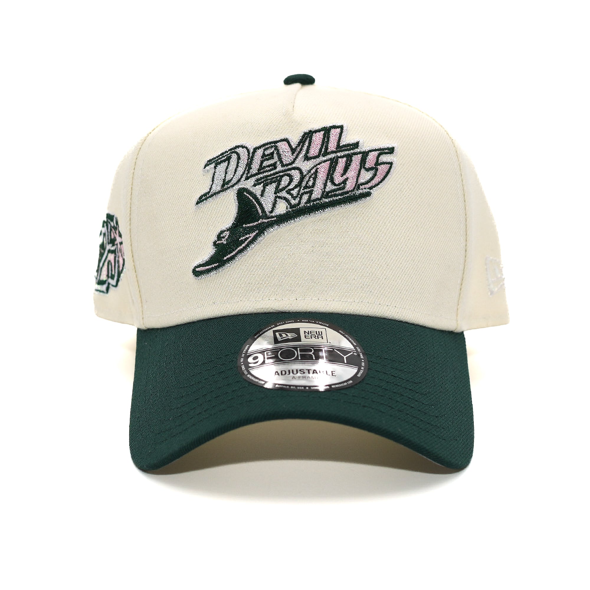 New Era 940 A-Frame Tampa Bay Rays "25 Seasons" Emerald Pink Snapback - FRSH Exclusive
