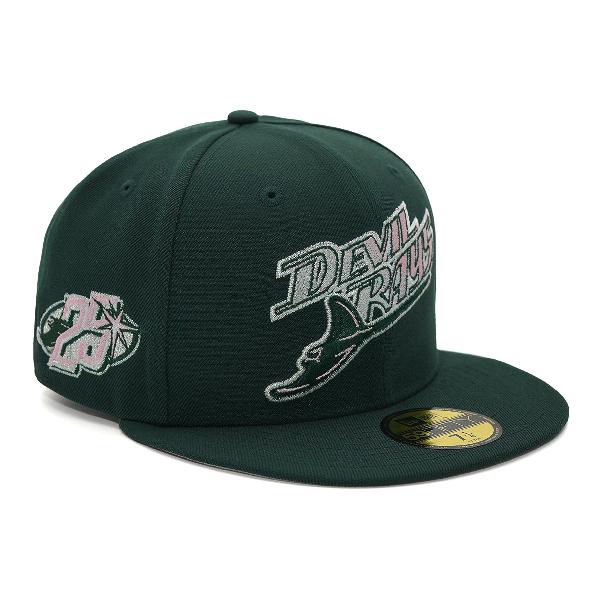 New Era 5950 Tampa Bay Rays "25 Seasons" Emerald Pink Fitted - FRSH Exclusive