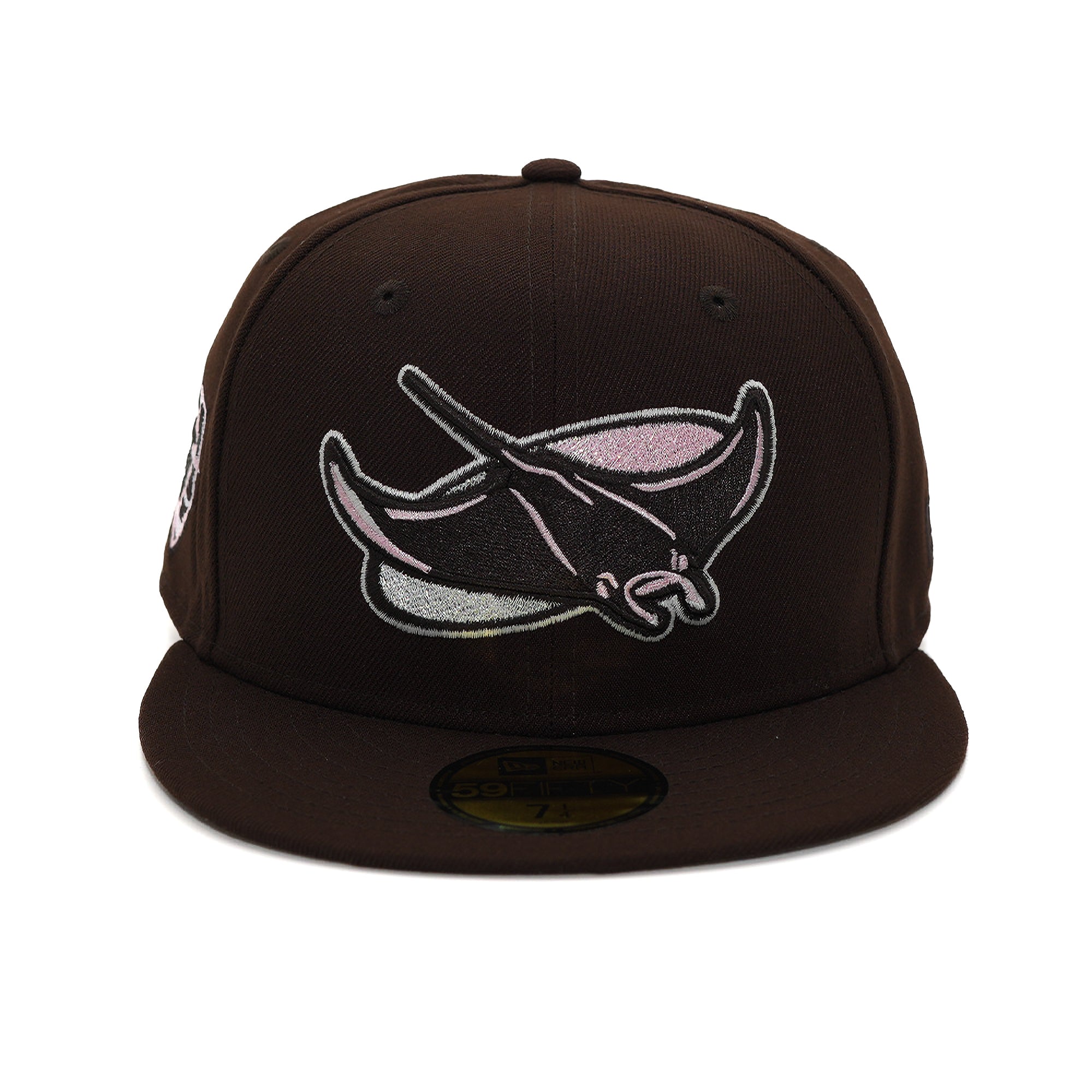 New Era 5950 Tampa Bay Rays "25 Seasons" Burnt Wood Pink Fitted - FRSH Exclusive
