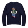 Polo Ralph Lauren Varsity Bear Ribbed Crewneck Knit Sweater