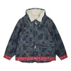 Advisory Board Crystal Patchwork Crystal Rivet Denim Coat