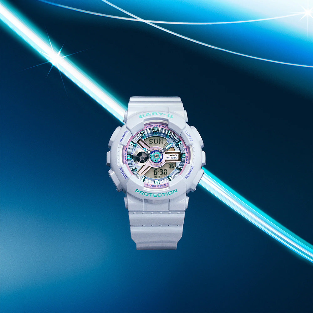 Casio Baby-G "BA110MC-7A" Series  Y2K - White