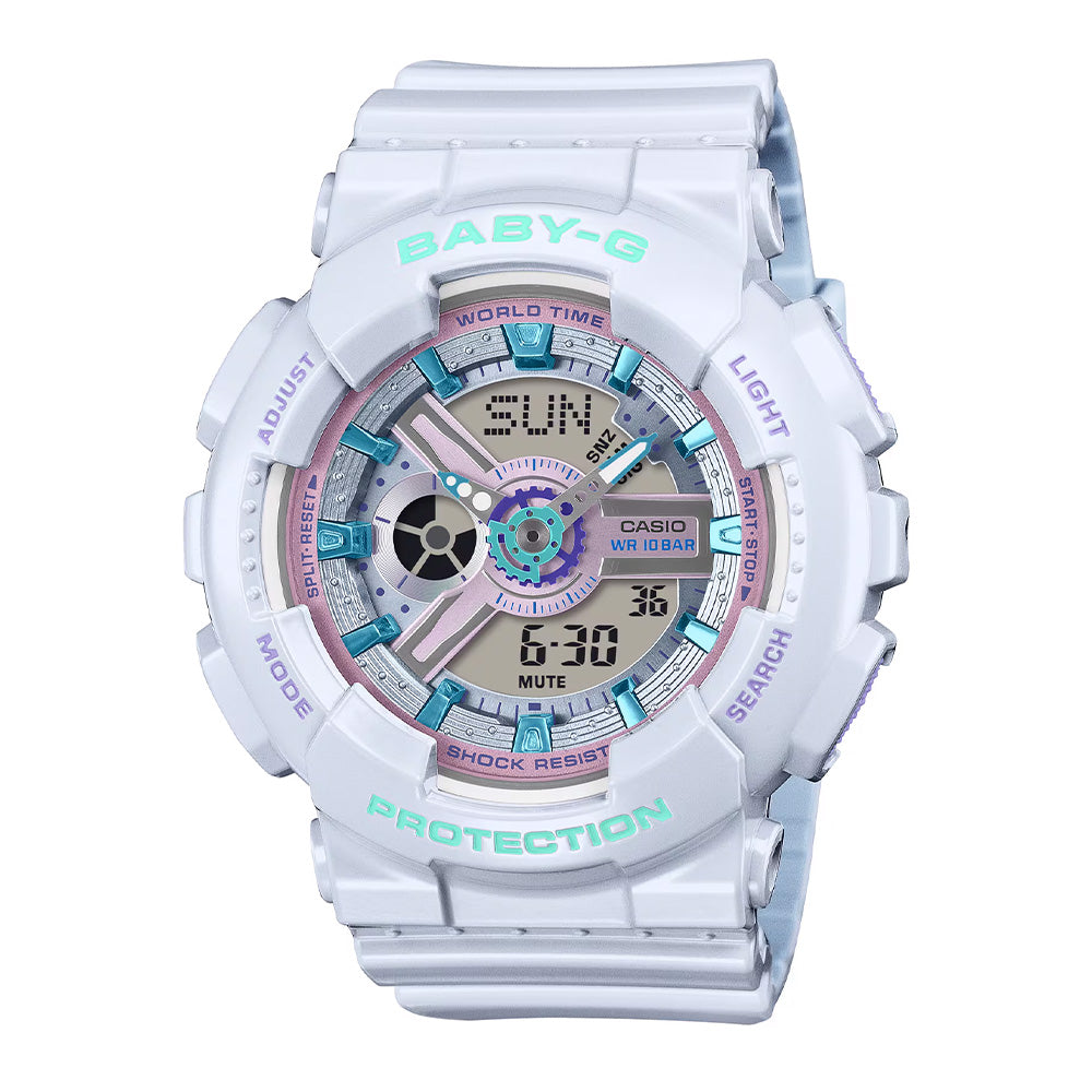 Casio Baby-G "BA110MC-7A" Series  Y2K - White