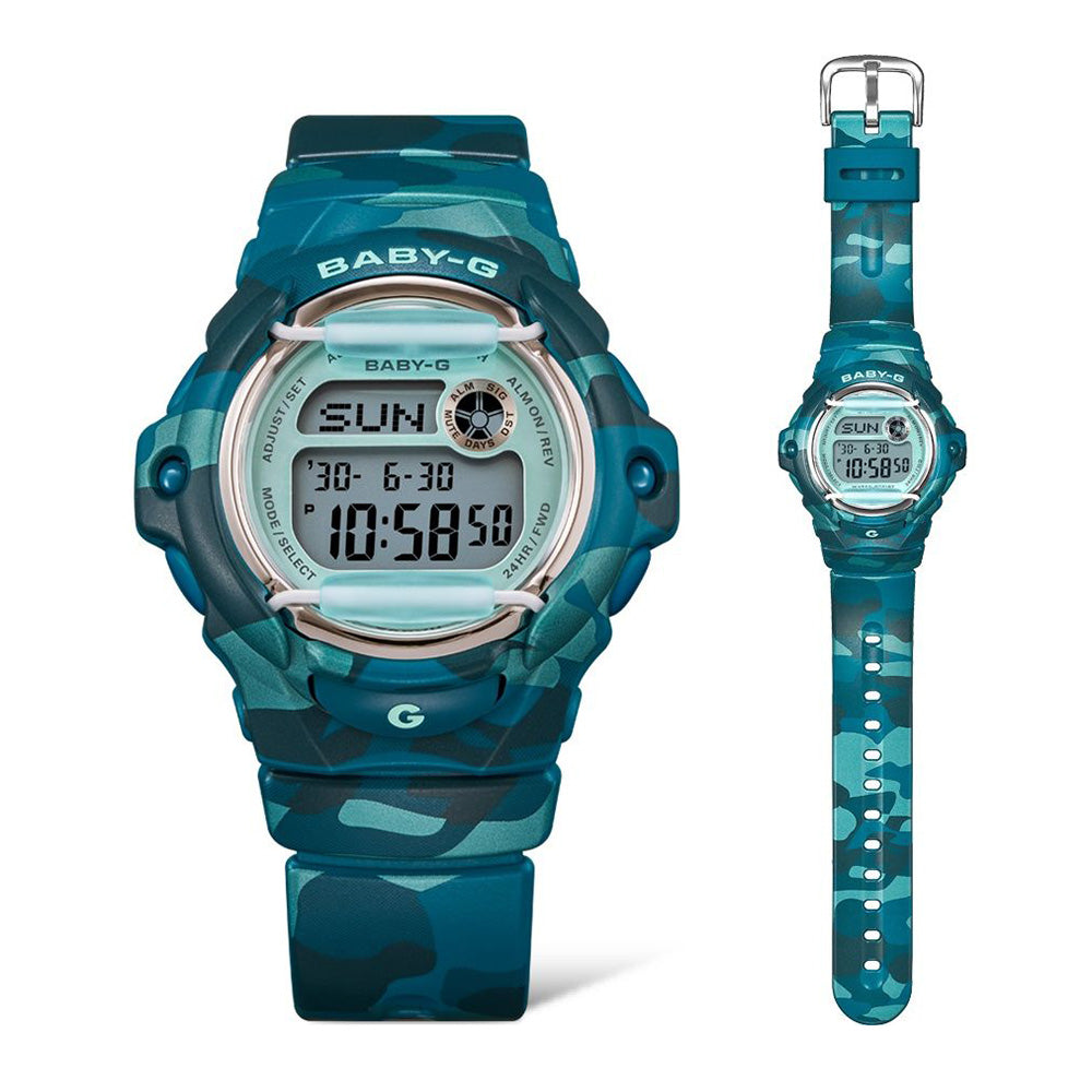 Casio Baby-G "BG169CM-2" Camo Series - Blue Green Camo