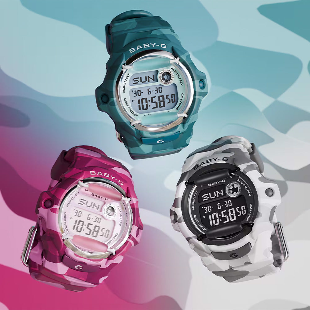 Casio Baby-G "BG169CM-4" Camo Series - Pink Camo