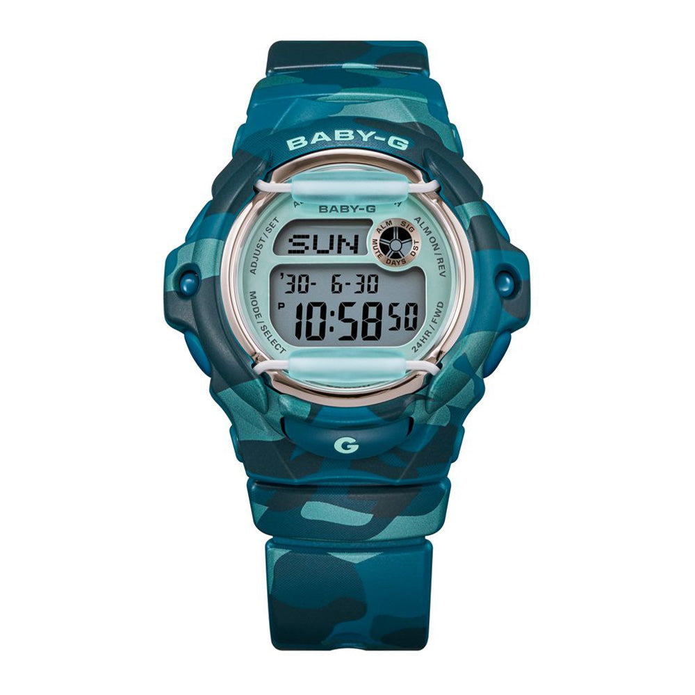 Casio Baby-G "BG169CM-2" Camo Series - Blue Green Camo