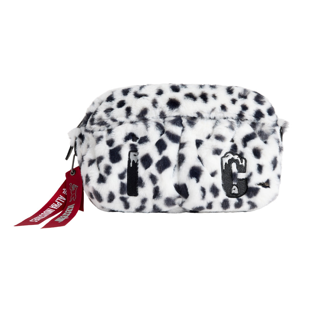 Alpha Industries X IceCream Faux Fur "Snow Leopard" Messenger Bag