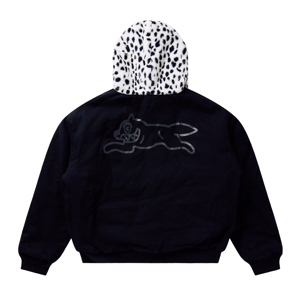 Alpha Industries X IceCream Faux Fur "Snow Leopard" Reversible Full Zip Hoodie