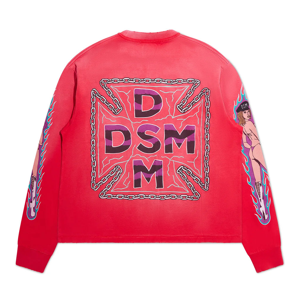 Diet Starts Monday Thunder LS Tee - Red