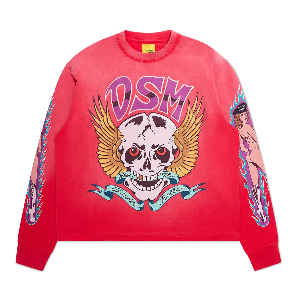 Diet Starts Monday Thunder LS Tee - Red