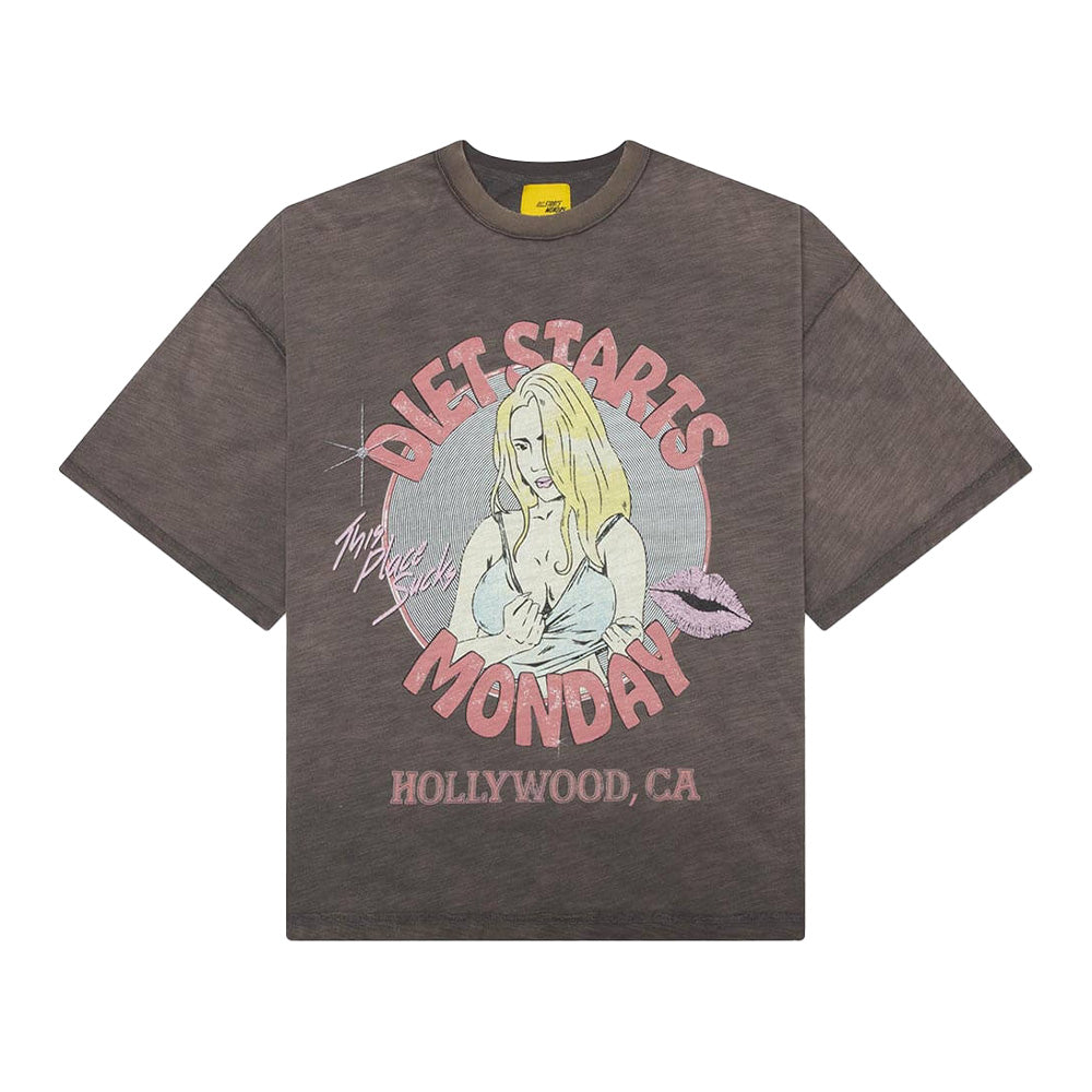 Diet Starts Monday Hollywood SS Tee - Vintage Black