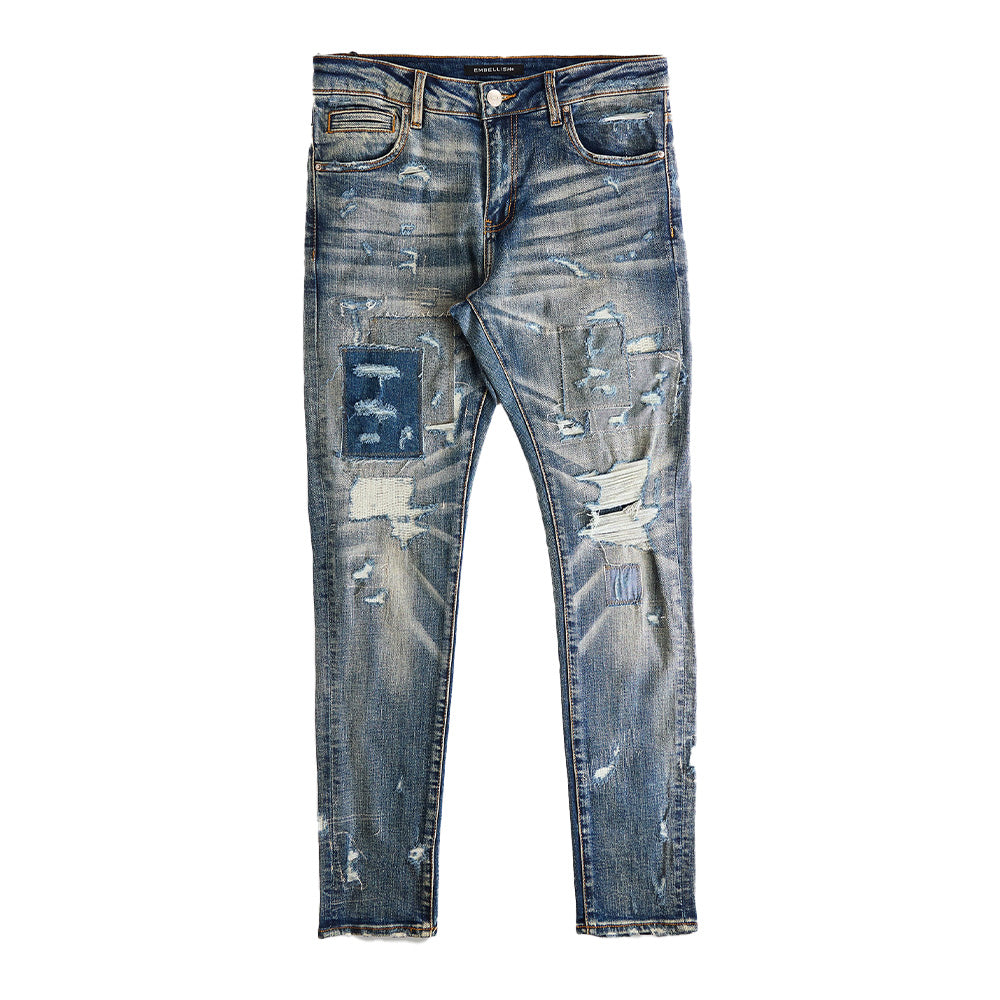 Embellish NYC Patched Skinny Denim