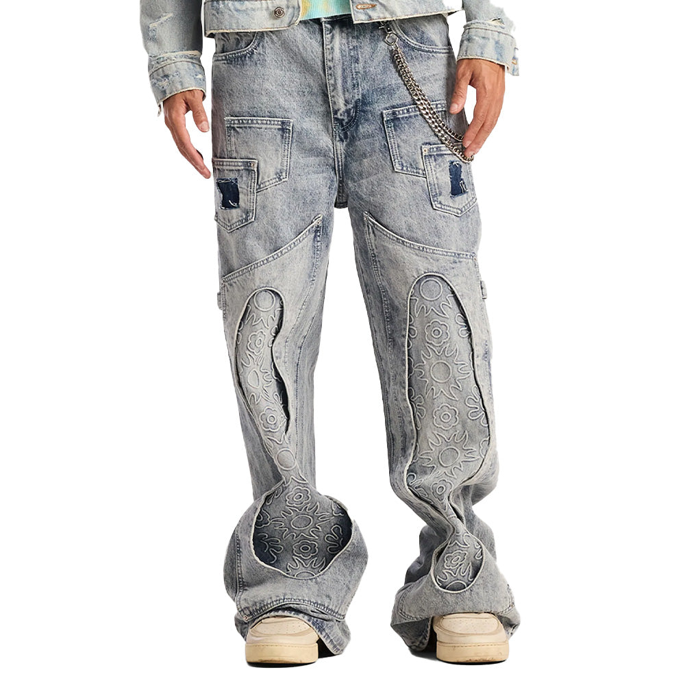 Embellish NYC Sunwave Baggy Denim