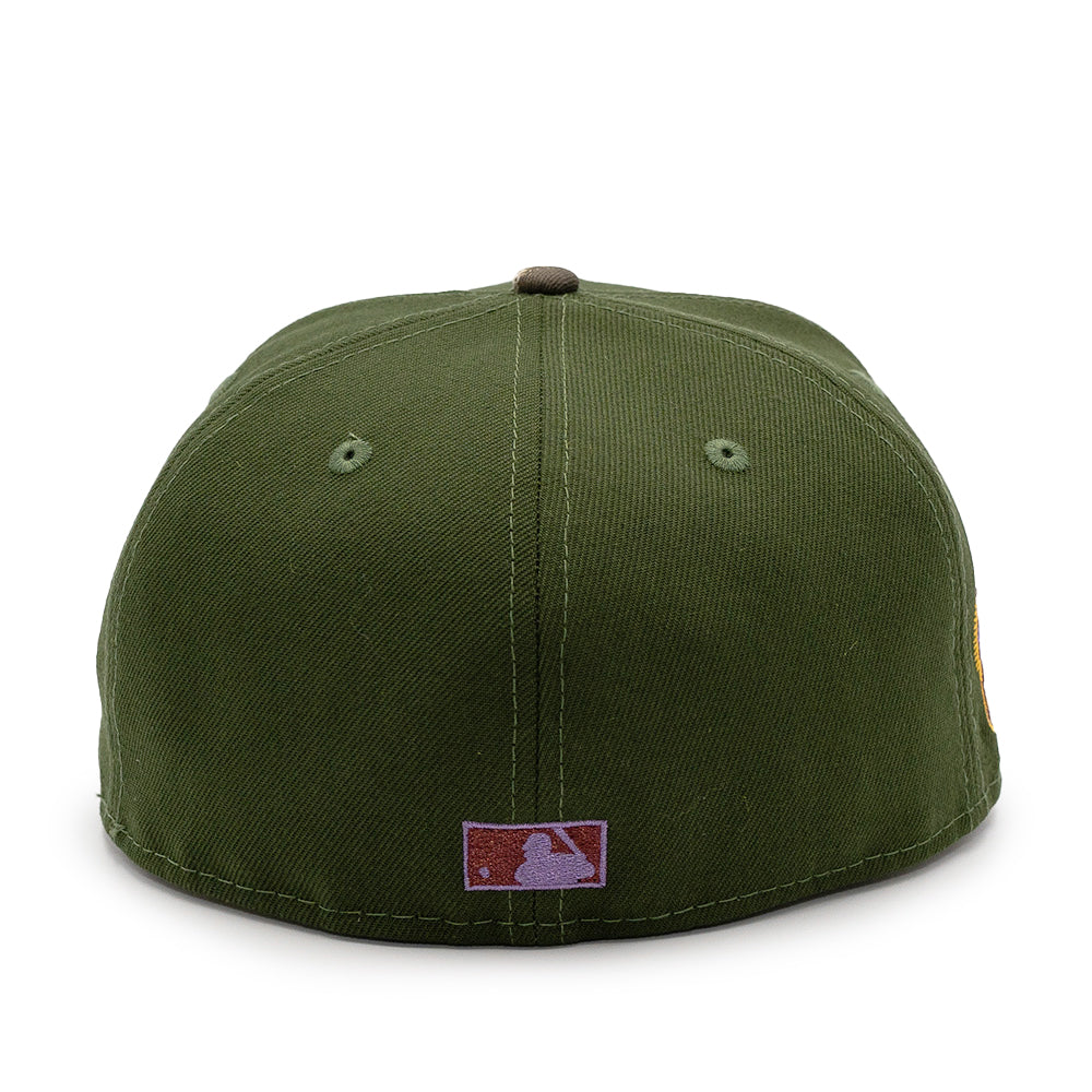 NEW ERA X FRESH RAGS 59FIFTY Florida Marlins Script 100th World Series SIDE PATCH - Rifle Green by