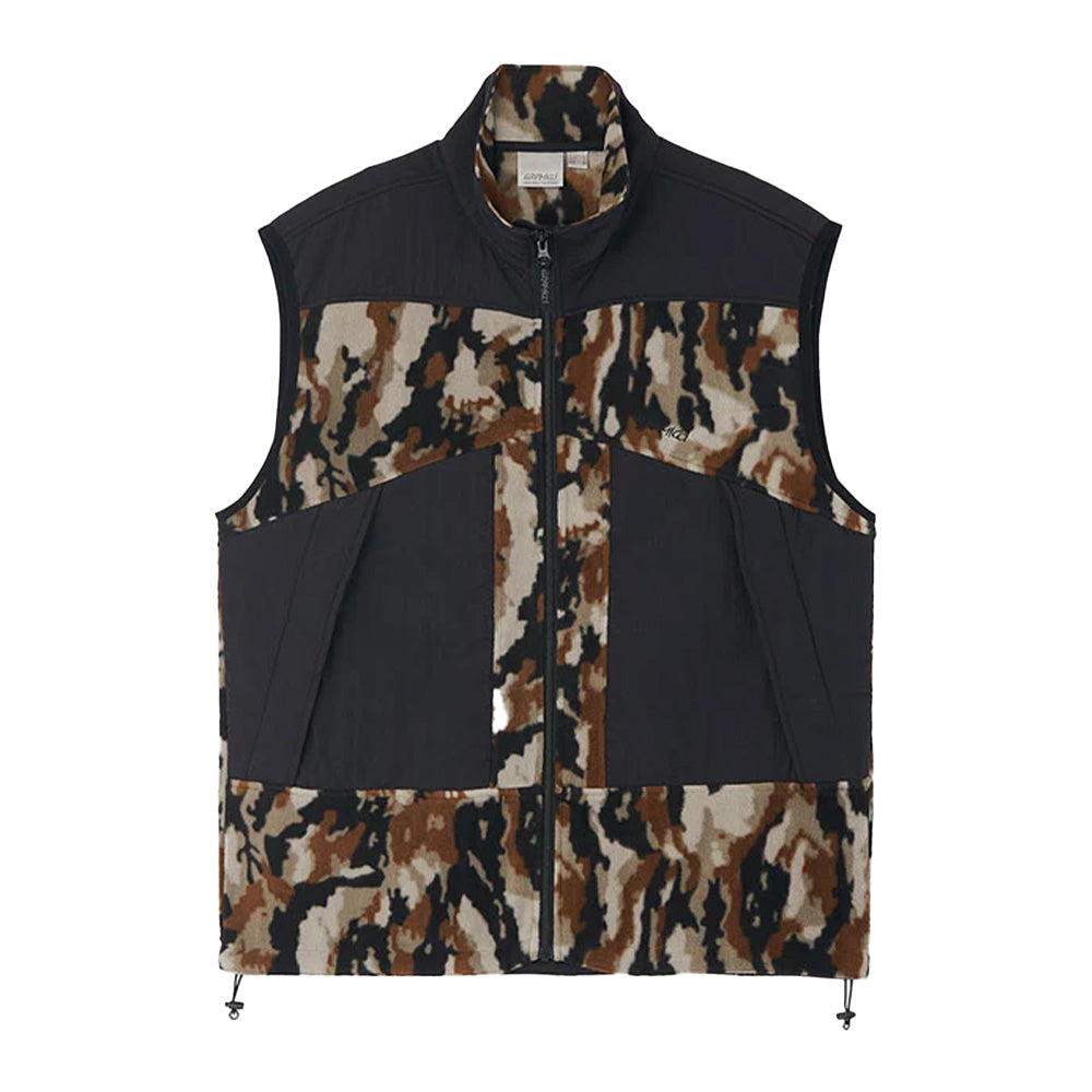 Gramicci Thermal Fleece Vest - Bark Camo