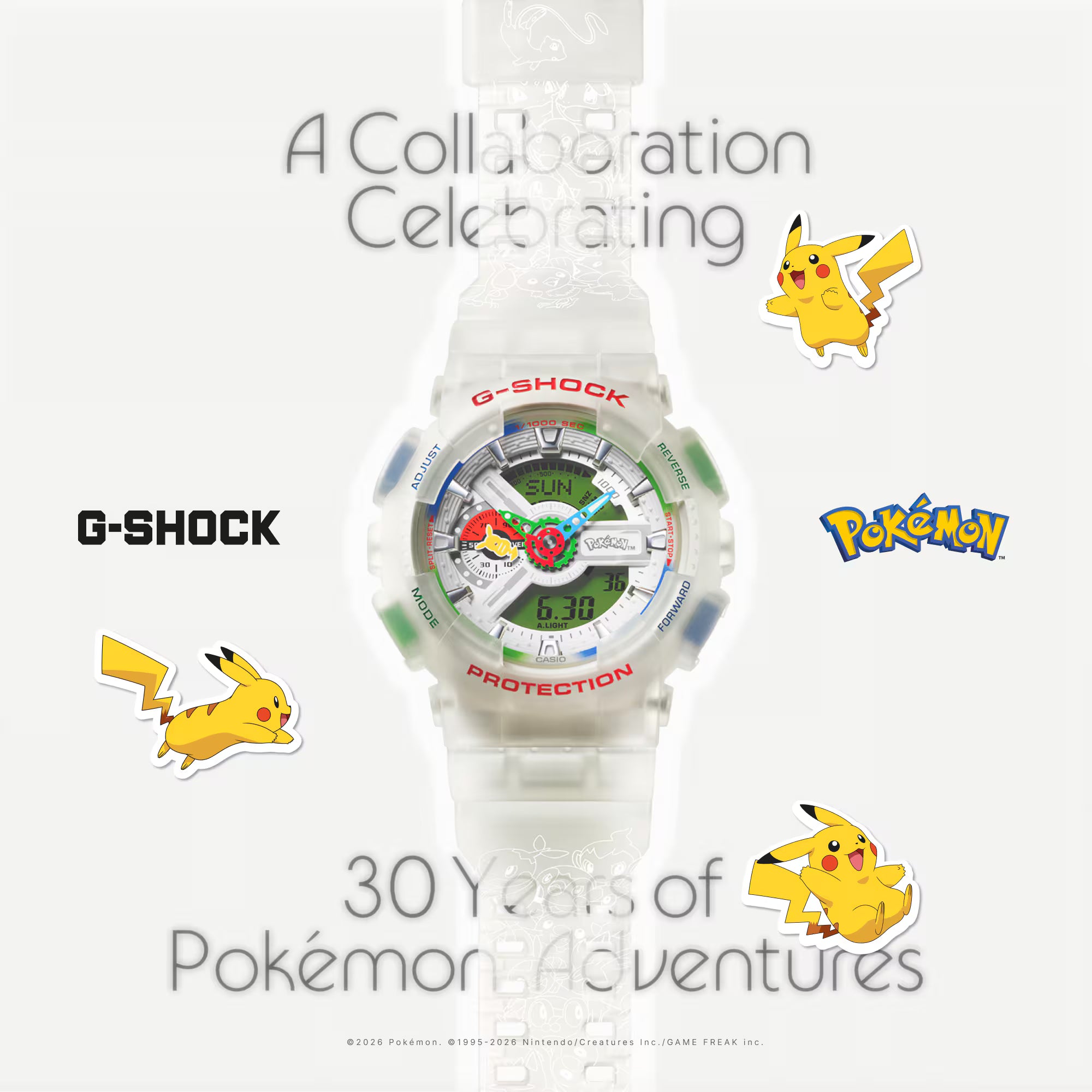 Pokemon X G-Shock 1100 Digital "30 Years"