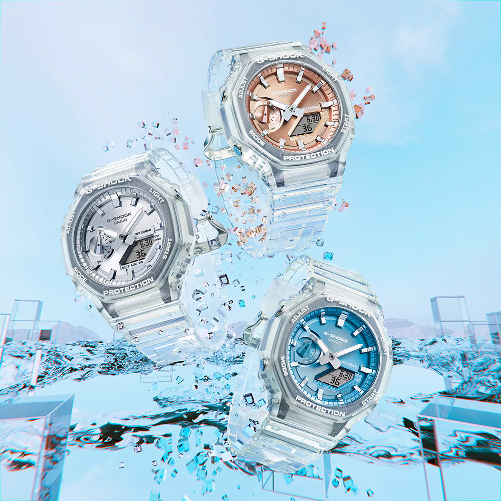 Casio G-Shock "GA2100BM-7A5" Series - Translucent Rose Gold