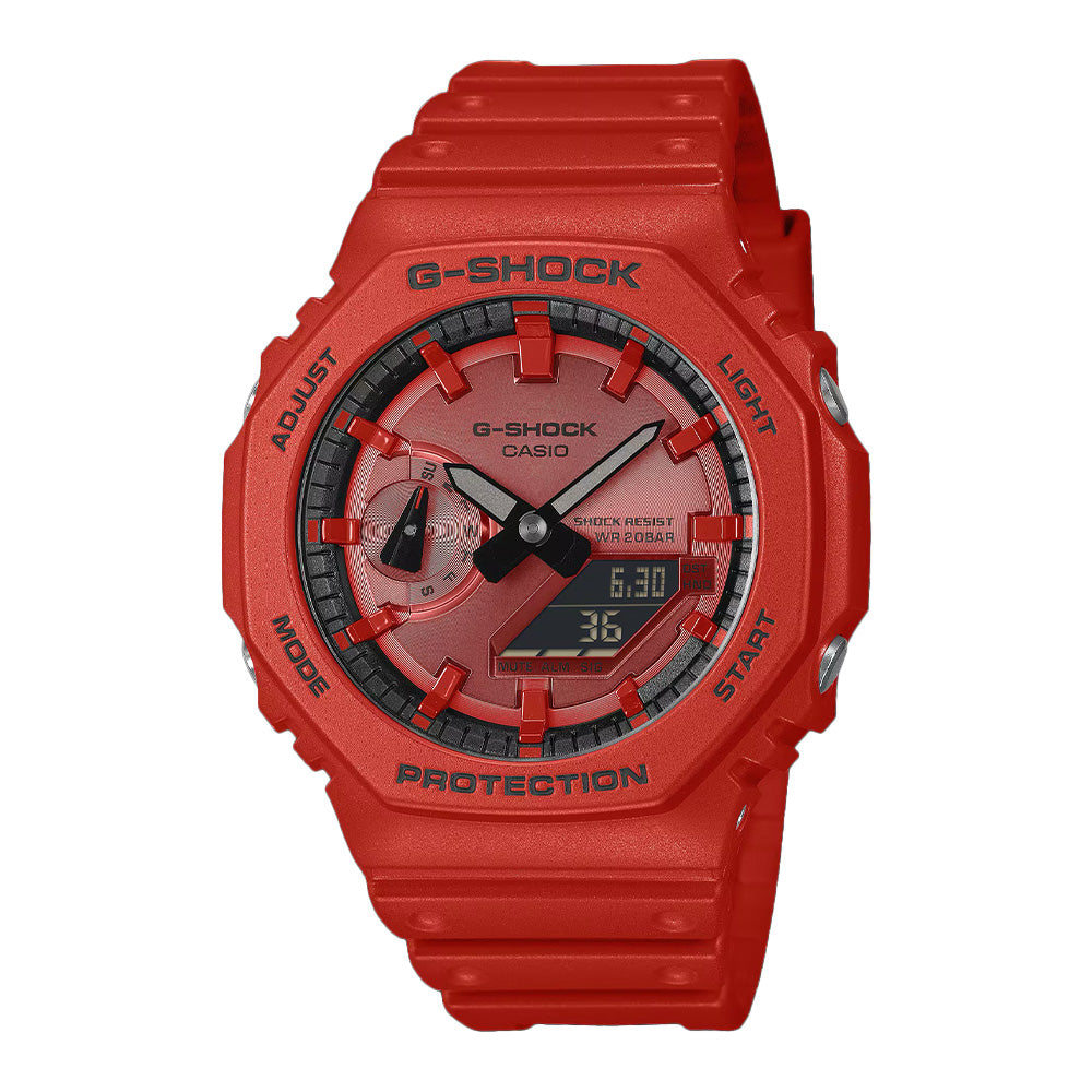 G-Shock 2100 Series"Analog Digital" Red Series
