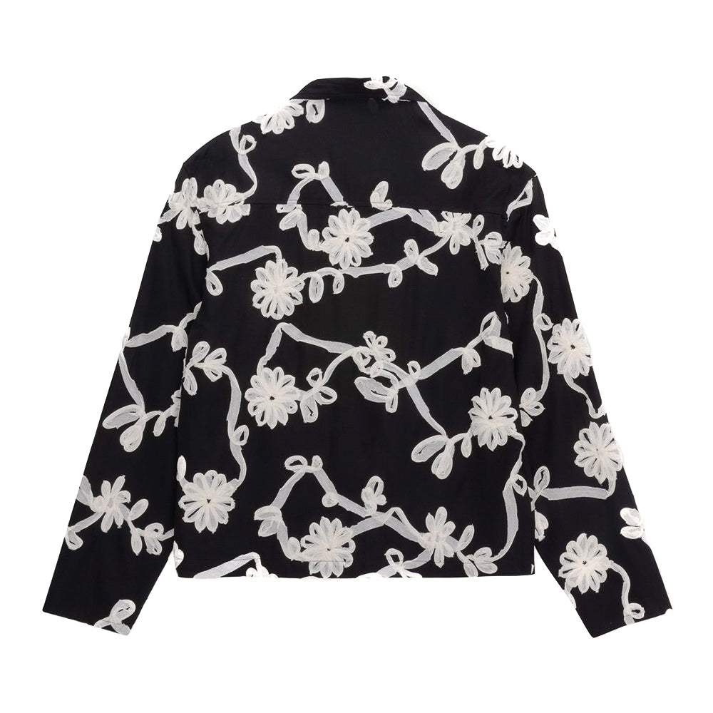 Honor The Gift Floral Ribbon Button LS Up Shirt