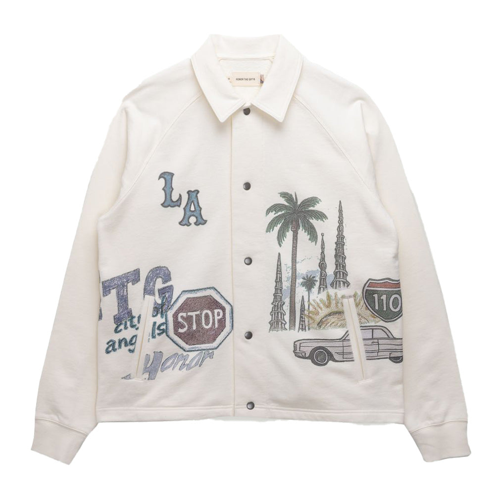 Honor the Gift All Over LA Fleece Coaches Jacket