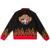 Just Don X Mitchell & Ness  NBA All Star Weekend Racing Jacket  Black  JK8026-ASGBLCK  35th Annual NBA All Star Capsule