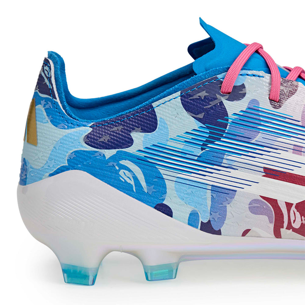 Bape X Adidas F50 Elite Firm Cleat - Pink Camo