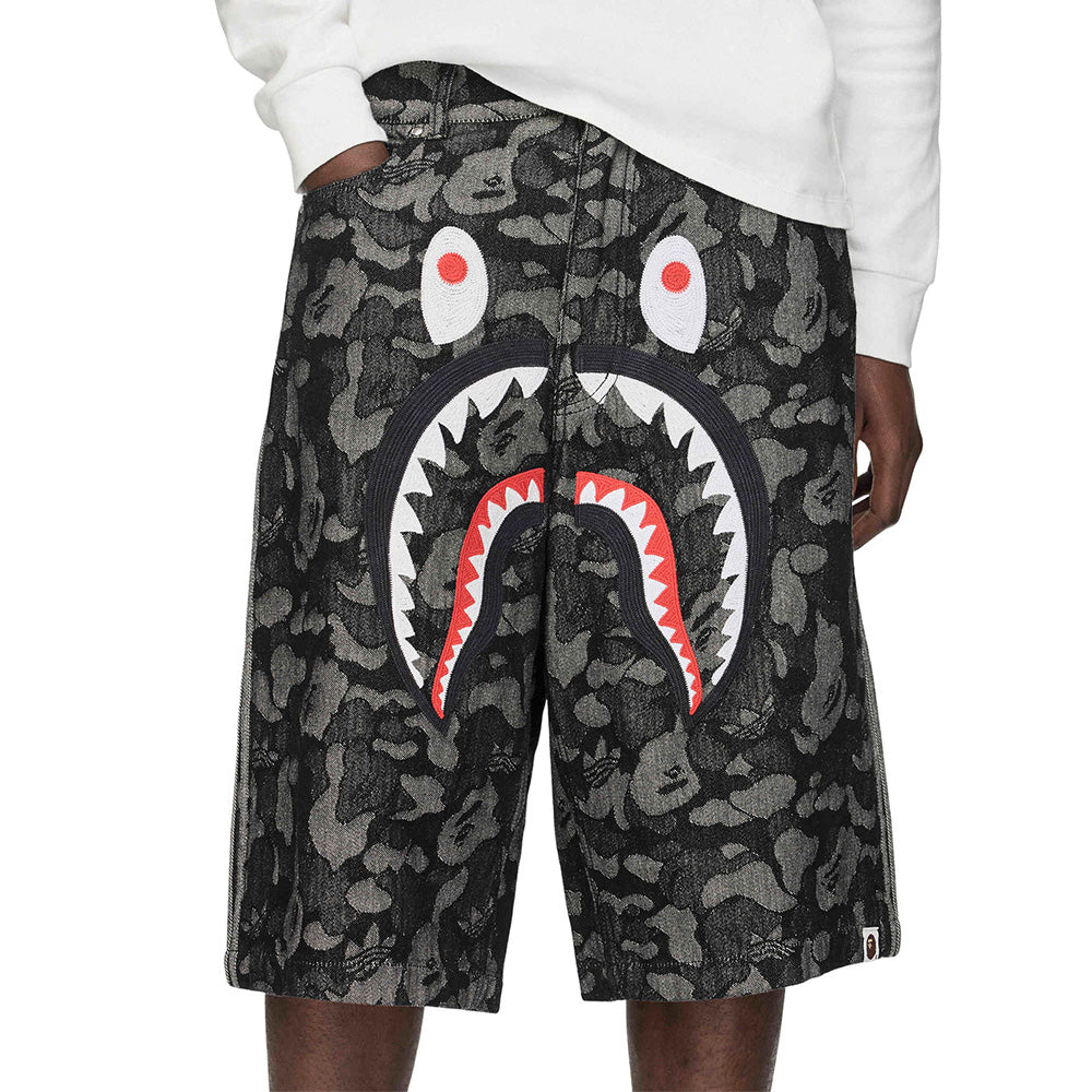 Bape X Adidas Shark Denim Jorts
