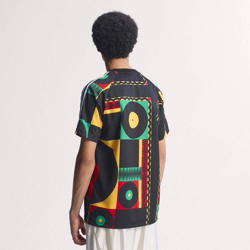 Jamaica FF X Bob Marley X Adidas Original Sound Heritage SS Jacquard Tee