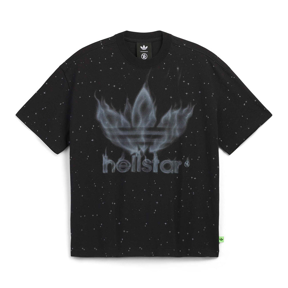 Hellstar x Adidas Loose Fit Graphic SS Tee - Black