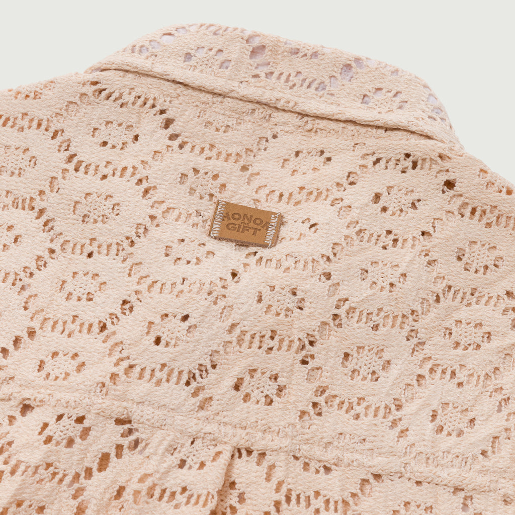 Honor The Gift Crochet Woven Button Up