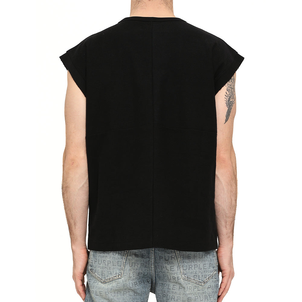 Purple Heavyweight Textured SL Tee