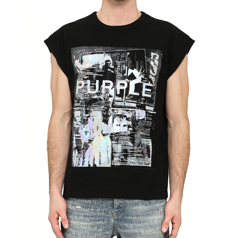 Purple Heavyweight Textured SL Tee