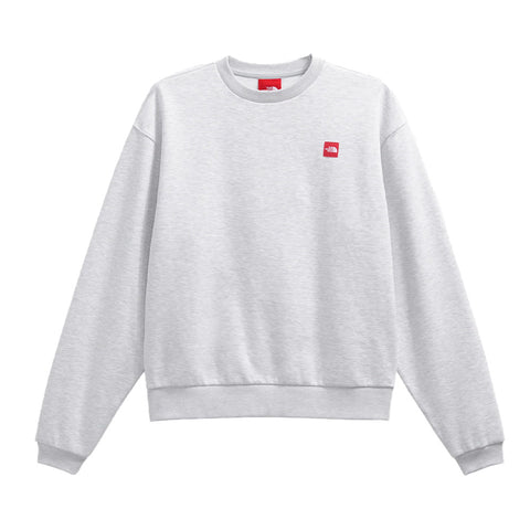 The North Face Red Box Crewneck Sweater - Heather Grey