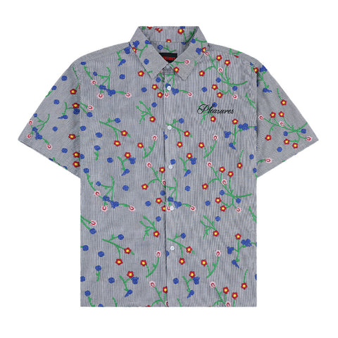 Pleasures Pile Stripe SS Woven Button Up