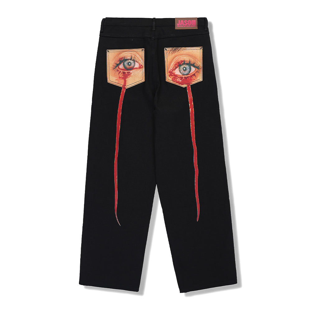 Jason Landis X Pleasures Tear Formula Baggy Denim Pants