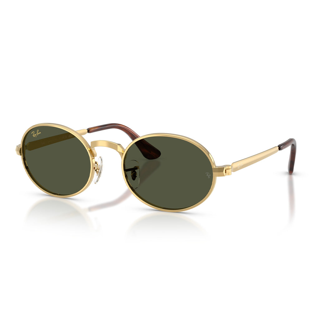 A$AP Rocky X Ray-Ban "Bold Metals" Polished Arista Gold with Dark Green Lens