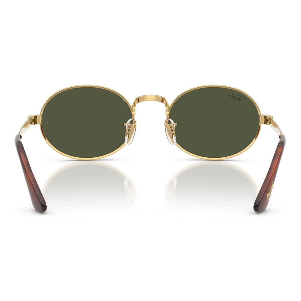 A$AP Rocky X Ray-Ban "Bold Metals" Polished Arista Gold with Dark Green Lens