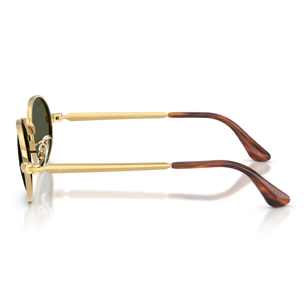 A$AP Rocky X Ray-Ban "Bold Metals" Polished Arista Gold with Dark Green Lens