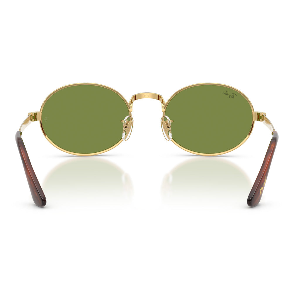A$AP Rocky X Ray-Ban "Bold Metals" Polished Arista Gold with Green Lens