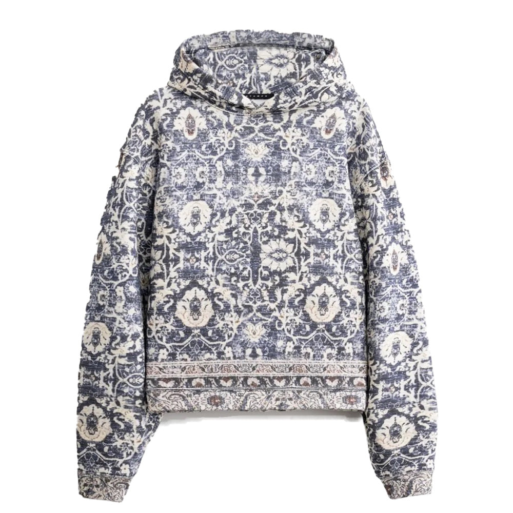 Stampd LA - Rug Cropped Pullover Hoodie - Rug Print v2/Multi -SLA-M3343HD-RPT