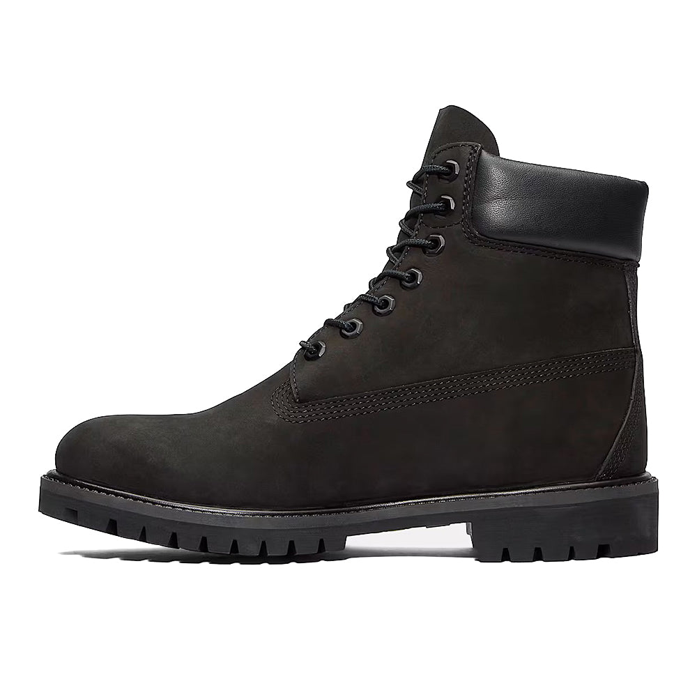 Timberland Premium 6-inch Lace Up Black Nubuck