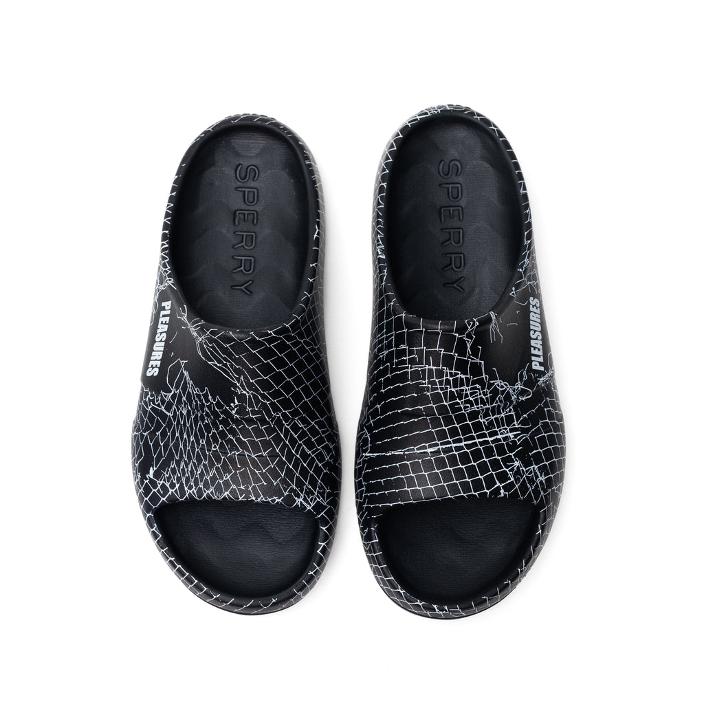 Sperry X Pleasures Float Slides Black